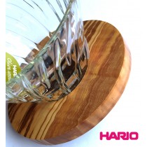 【HARIO】V60橄欖木圓錐耐熱玻璃濾杯 1~4杯 VDG-02-OV